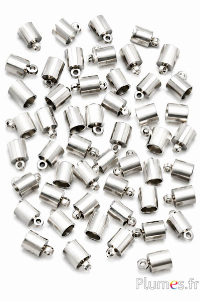 Endkappe - Länge 10 mm, Ø 6 mm - silbern
